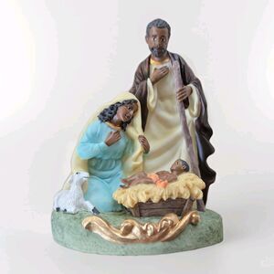 Ebony Treasures Holy Family Sculptures & Figurines African American Nativity EUC
